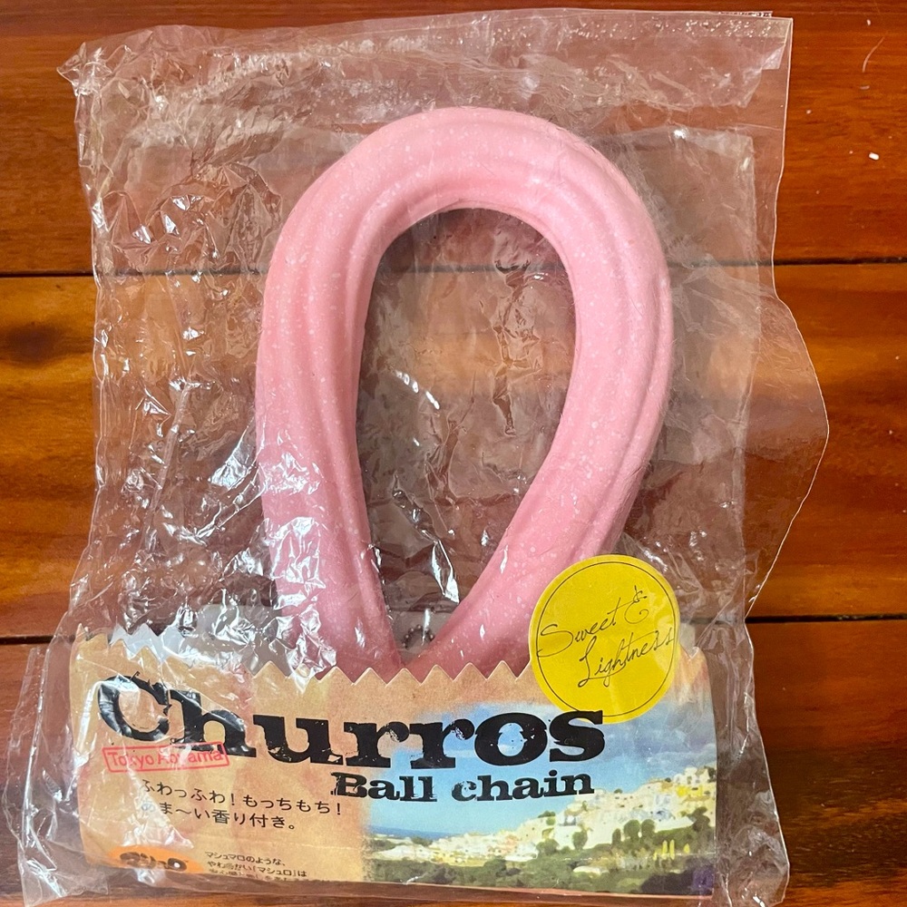 Rare Aoyama Tokyo Churro Pink Squishy